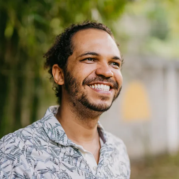 young adult man with a big smile