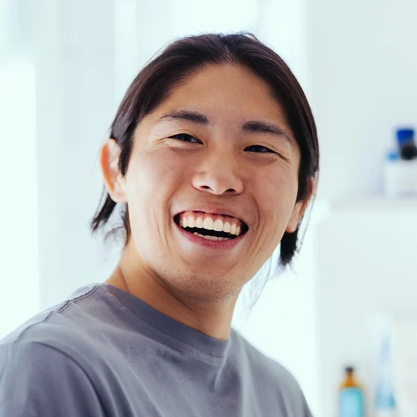 young adult man with nice teeth